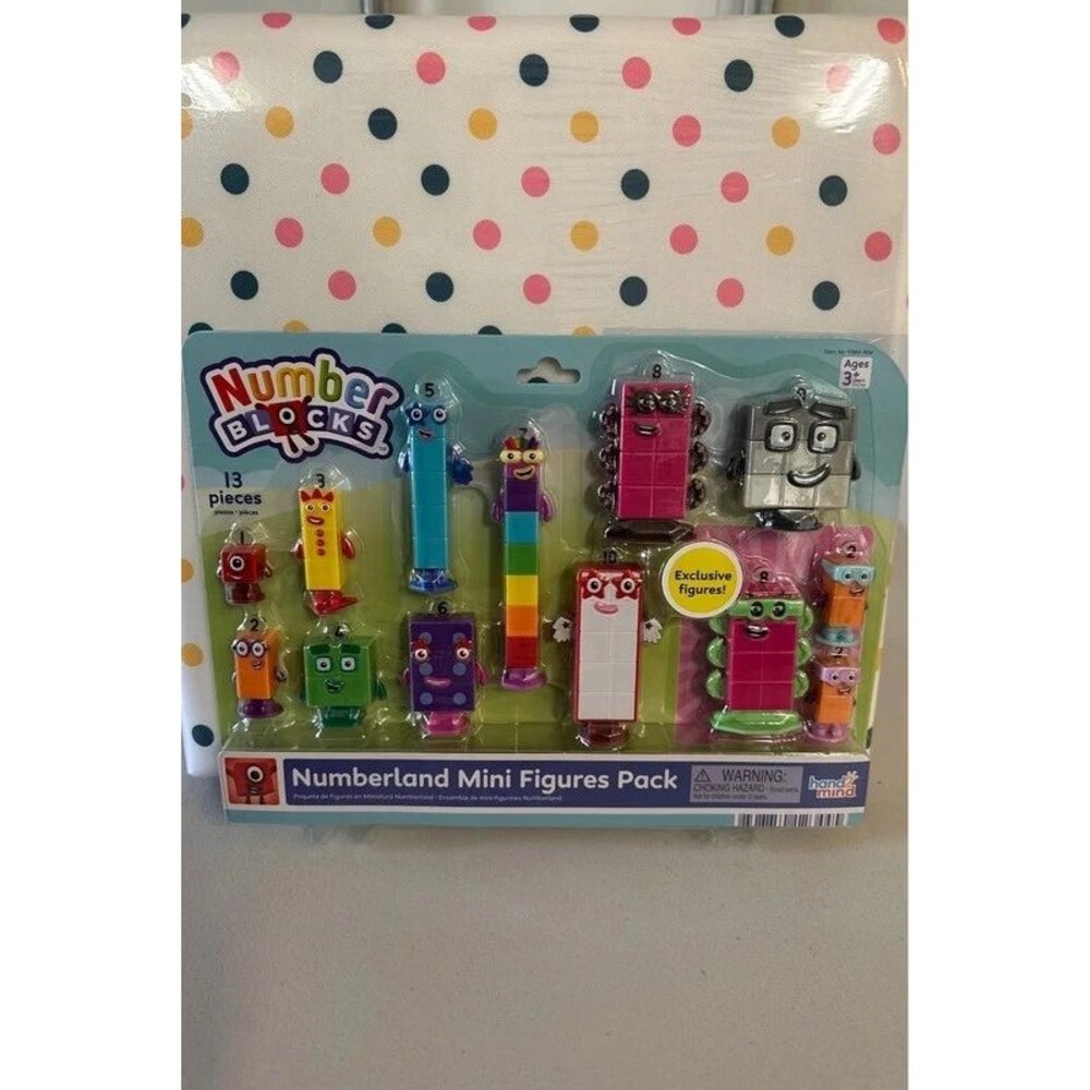 Hand2Mind Number Blocks: Numberland Mini Figures Pack 13 pcs